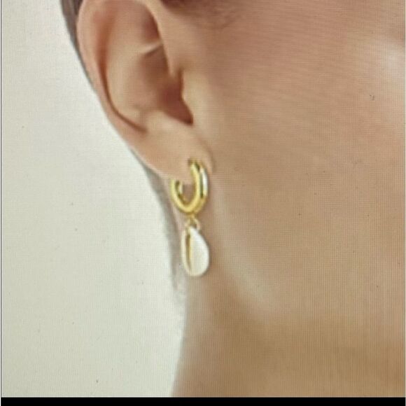 NWT J CREW Shell Drop Earrings - Picture 5 of 7